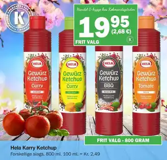 Købmandsgården Hela karry ketchup tilbud