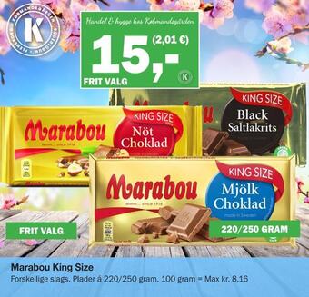 Købmandsgården Marabou king size tilbud