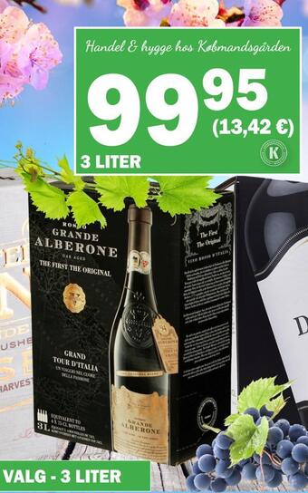 Købmandsgården Grande alberone tilbud