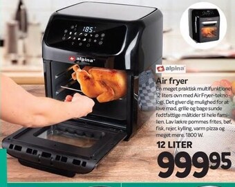 Din Isenkræmmer Alpina air fryer tilbud