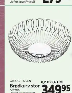 Din Isenkræmmer Georg jensen brødkurv stor tilbud