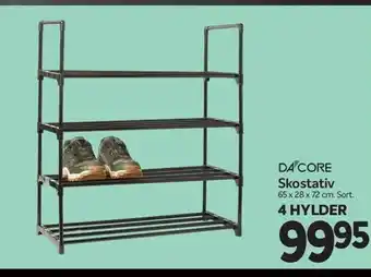 Dacore skostativ 4 hylder
