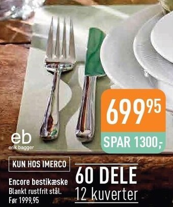 Erik bagger encore bestikæske