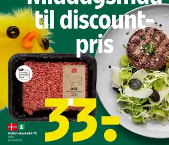 Hakket Oksekød 4-7%
