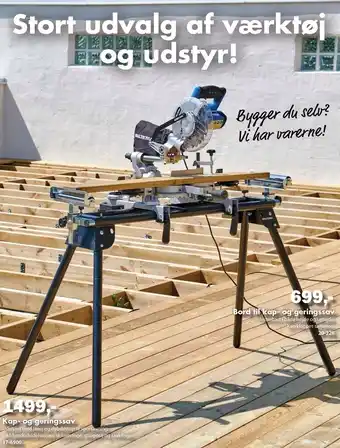 Biltema Bord til kap- og geringssav el. kap- og geringssav tilbud