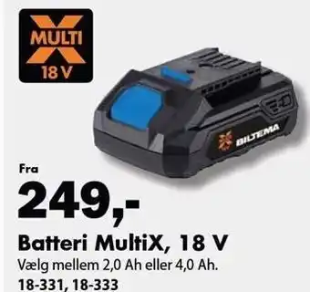Batteri multix, 18 v