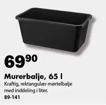Biltema Murerbalje, 65 l tilbud