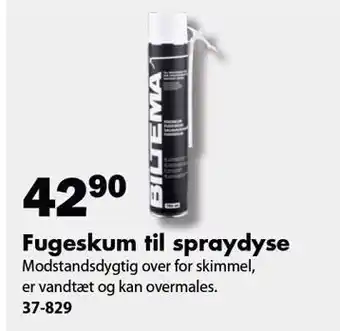 Biltema Fugeskum til spraydyse tilbud