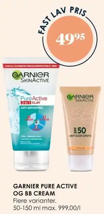 Matas Garnier Pure Active Og BB Cream tilbud