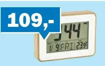 Biltema Vækkeur og termometer tilbud