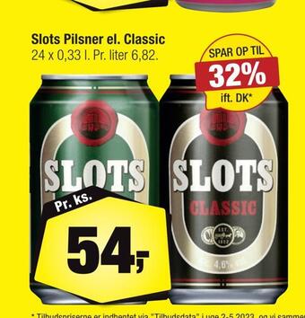 Calle Slots pilsner el. classic tilbud