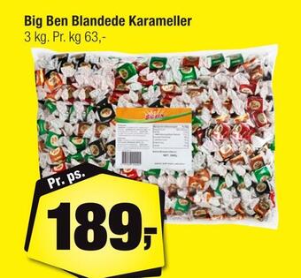 Calle Big ben blandede karameller tilbud