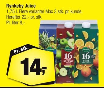 Calle Rynkeby juice tilbud