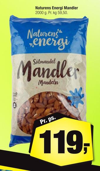 Calle Naturens energi mandler tilbud