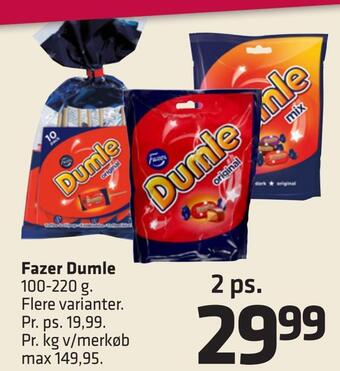Fleggaard Fazer dumle tilbud