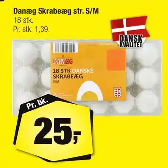 Calle Danæg skrabeæg str. s/m tilbud