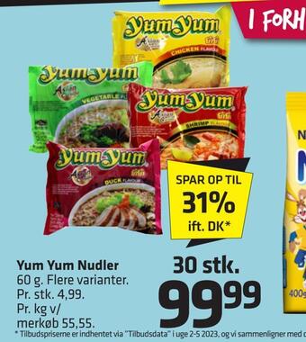 Fleggaard Yum yum nudler tilbud