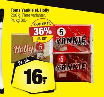 Calle Toms yankie el. holly tilbud