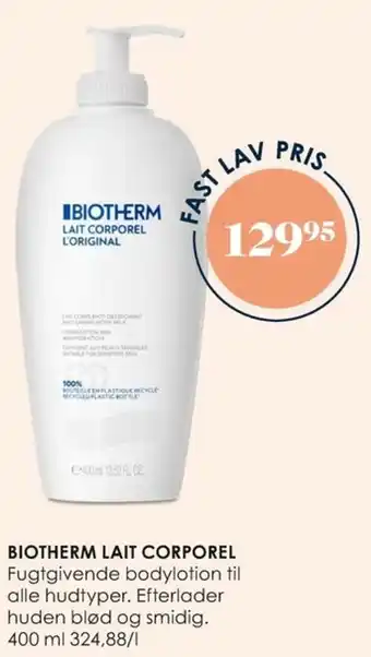 Matas Biotherm Lait Corporel Lotion 400 ml tilbud