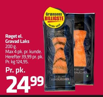 Røget el. gravad laks