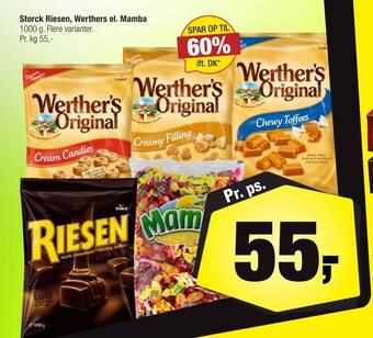 Storck riesen, werthers el. mamba