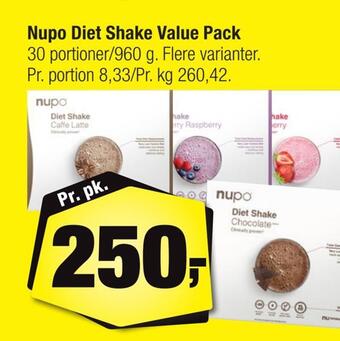 Calle Nupo diet shake value pack tilbud