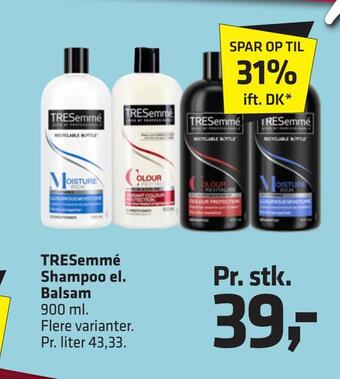 Fleggaard Tresemmé shampoo el. balsam tilbud