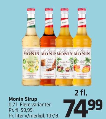 Fleggaard Monin sirup tilbud