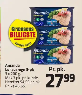 Fleggaard Amanda luksusrogn 3-pk tilbud