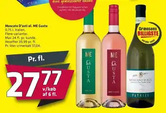Moscato d'asti el. me gusta