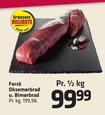 Fleggaard Fersk oksemørbrad u. bimørbrad tilbud