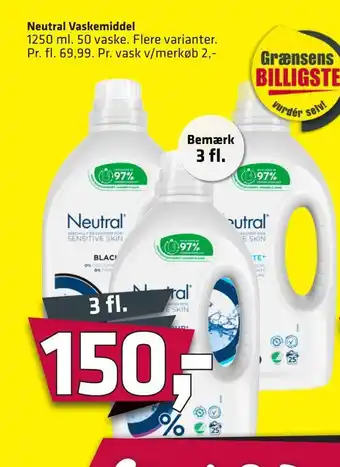 Fleggaard Neutral vaskemiddel. bemærk tilbud