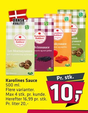 Fleggaard Karolines sauce tilbud