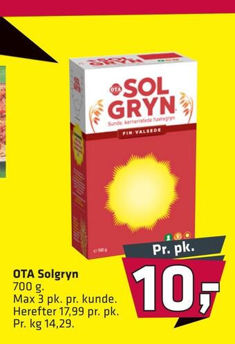 Fleggaard Ota solgryn tilbud