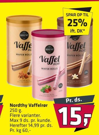 Fleggaard Nordthy vaffelrør tilbud