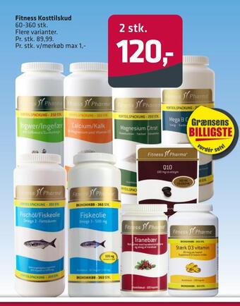 Fleggaard Fitness kosttilskud tilbud