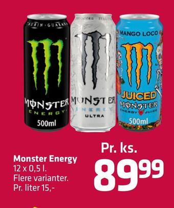 Fleggaard Monster energy tilbud