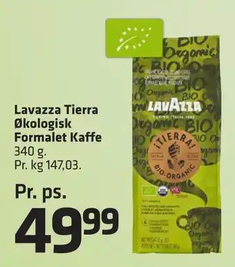 Fleggaard Lavazza tierra økologisk formalet kaffe tilbud
