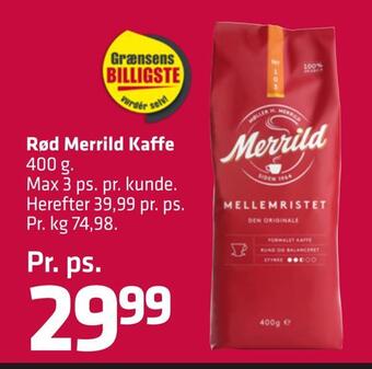 Fleggaard Rød merrild kaffe tilbud