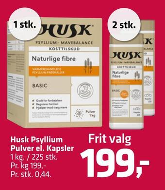 Husk psyllium pulver el. kapsler