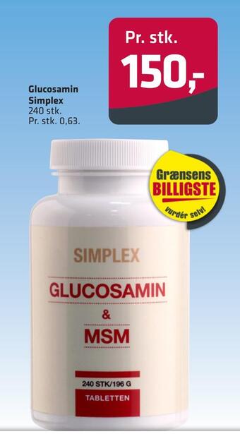 Fleggaard Glucosamin simplex tilbud