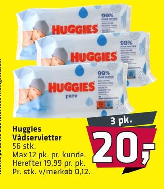 Fleggaard Huggies vådservietter tilbud