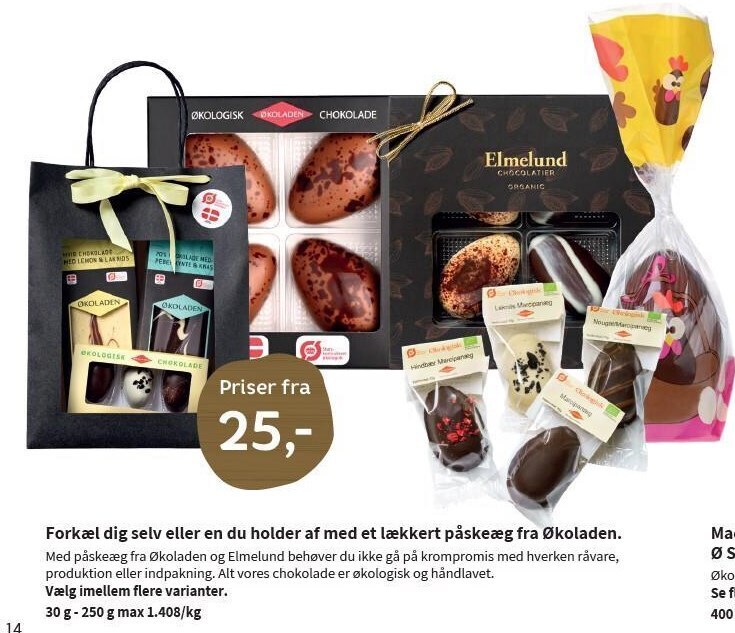 Forkæl dig selv el. en du holder af med et lækkert påskeæg fra økoladen