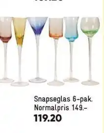 Snapseglas 6-pak