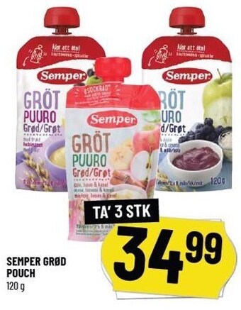 Semper grød pouch