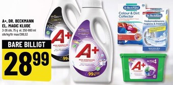 Løvbjerg A+, dr. beckmann el. magic klude tilbud