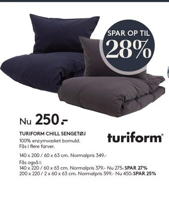 SengeSpecialisten Turiform chill sengetøj tilbud