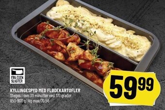Kyllingespyd med flødekartofler
