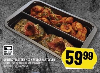 Løvbjerg Svinekoteletter med krydderkartofler tilbud