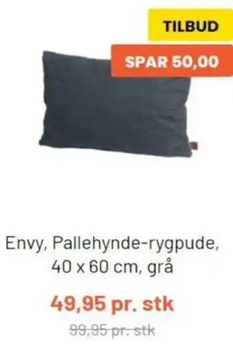 Silvan Envy, Pallehynde-Rygpude 40x60 cm Grå tilbud